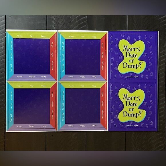 Parker Bros. “Marry, Date or Dump?” 2-6 Player, Adult Party Game. - Picture 8 of 10